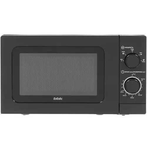 Микроволновая печь BBK 20MWS-717M/B черный, 20 л, 700 Вт, переключатели - поворотный механизм