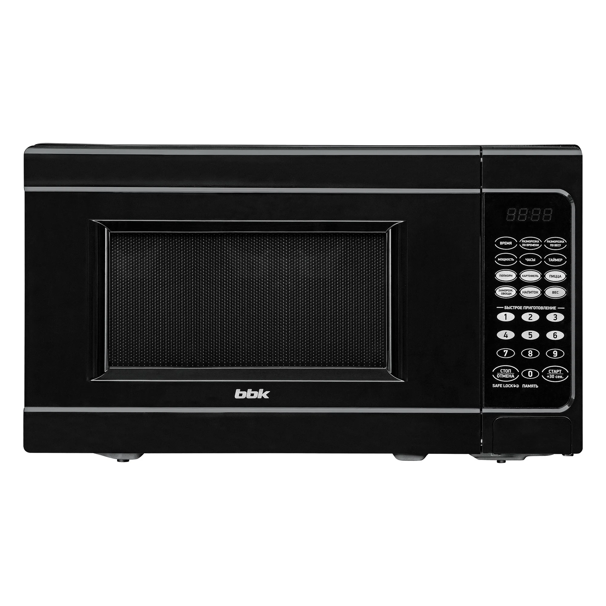 Микроволновая печь BBK 20MWS-727S/B черный, 20 л, 700 Вт, переключатели - сенсор