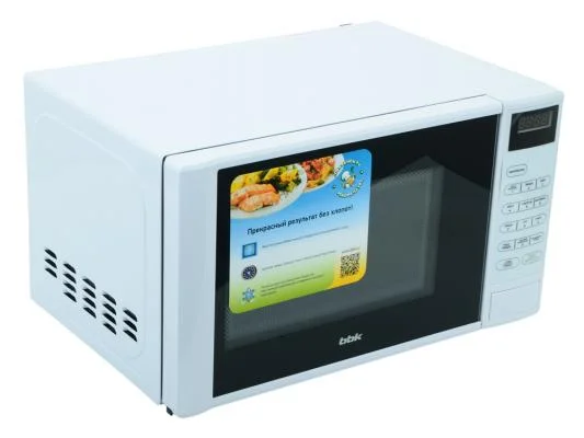 Микроволновая печь BBK 20MWS-728S/W белый/черный, 20 л, 700 Вт, переключатели - сенсор