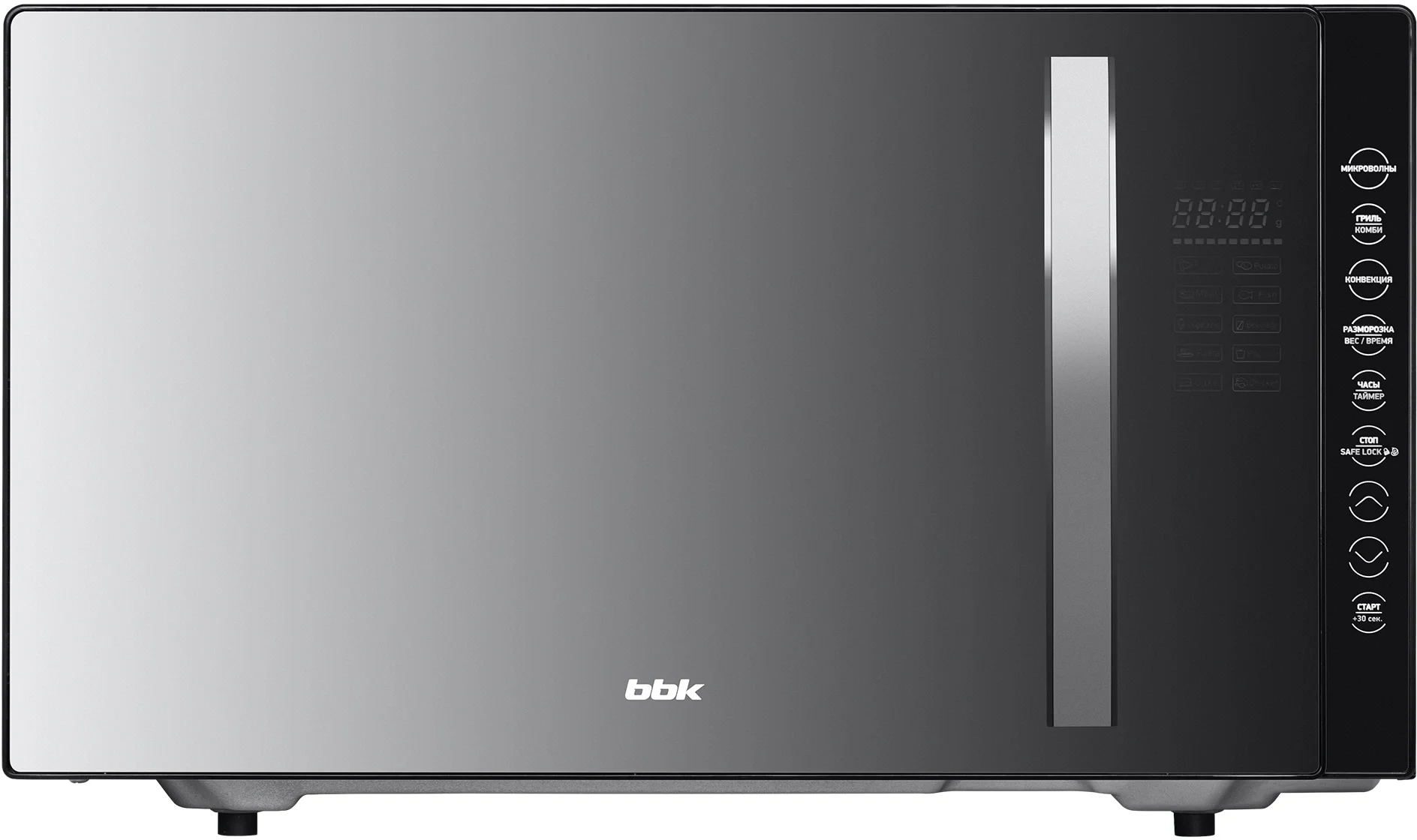 Микроволновая печь BBK 23MWC-881T/B-M черный, 23 л, 800 Вт, переключатели - сенсор