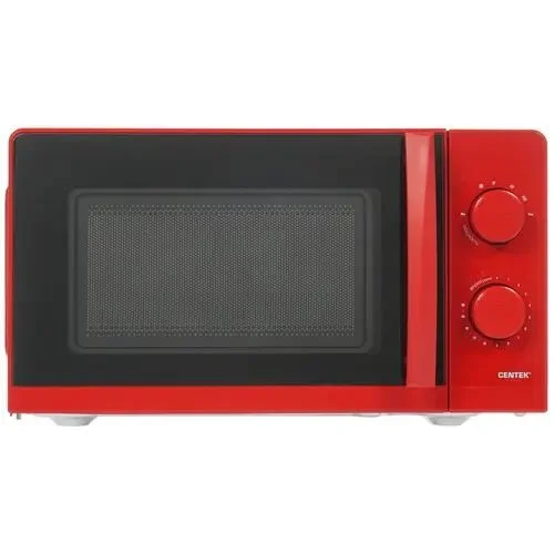 Микроволновая печь Centek CT-1571 красный, 20 л, 700 Вт, переключатели - поворотный механизм