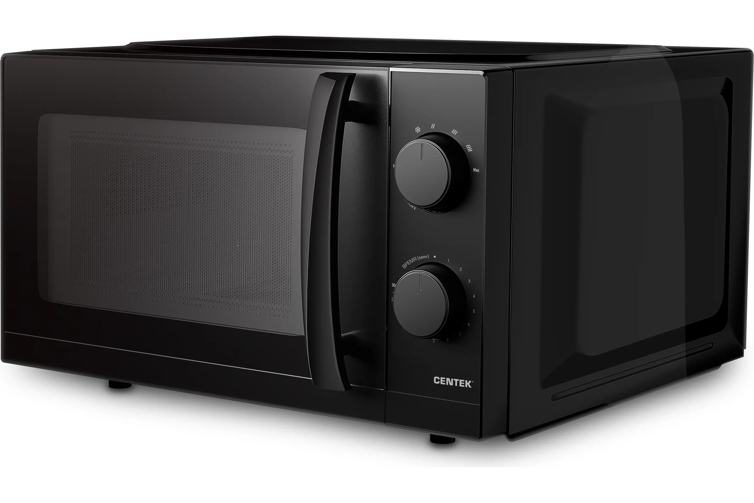 Микроволновая печь Centek CT-1571 черный, 20 л, 700 Вт, переключатели - поворотный механизм