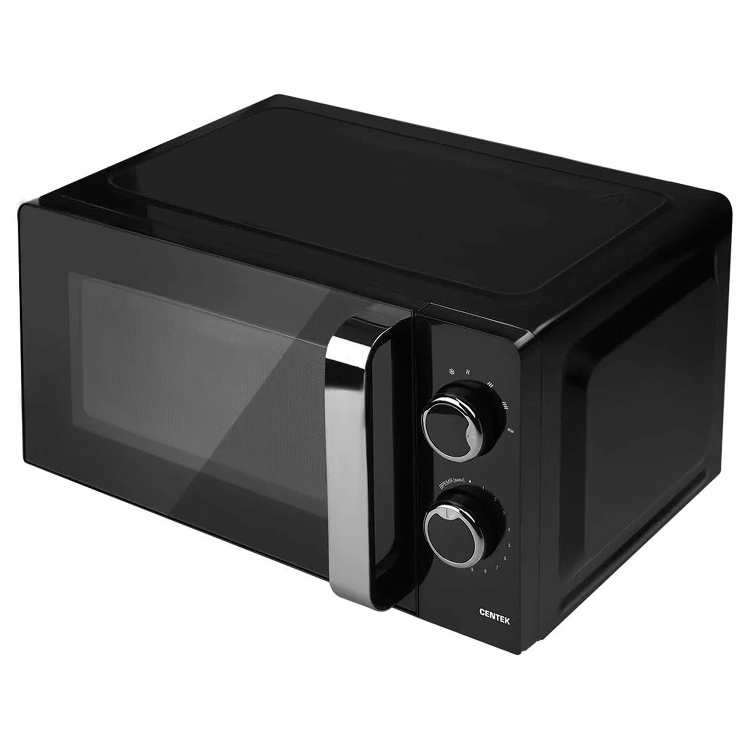 Микроволновая печь Centek CT-1575 черный, 20 л, 700 Вт, переключатели - поворотный механизм