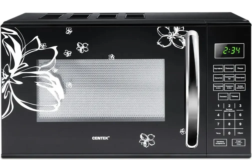 Микроволновая печь Centek CT-1579 черный, 20 л, 700 Вт, переключатели - сенсор