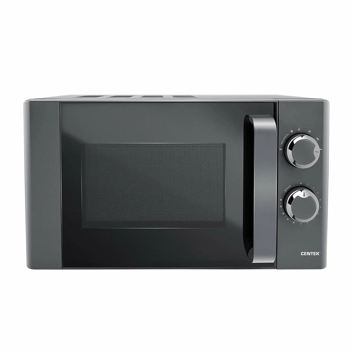 Микроволновая печь Centek CT-1583 темно-серый, 20 л, 700 Вт, переключатели - поворотный механизм