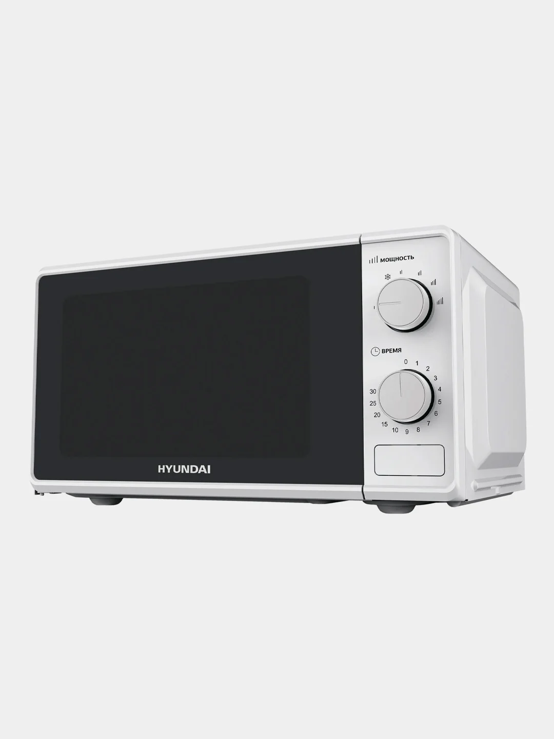 Микроволновая печь Hyundai HYM-M2044 белый, 20 л, 700 Вт, переключатели - поворотный механизм