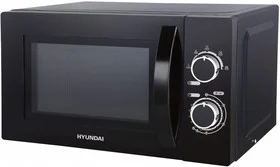 Микроволновая печь Hyundai HYM-M2063 черный, 20 л, 700 Вт, переключатели - поворотный механизм