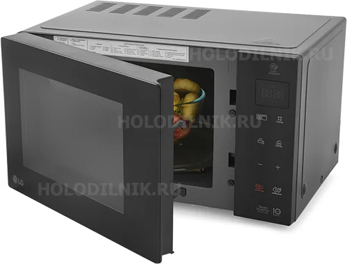 Микроволновая печь LG MB63W35GIB черный, 23 л, 1000 Вт, переключатели - сенсор