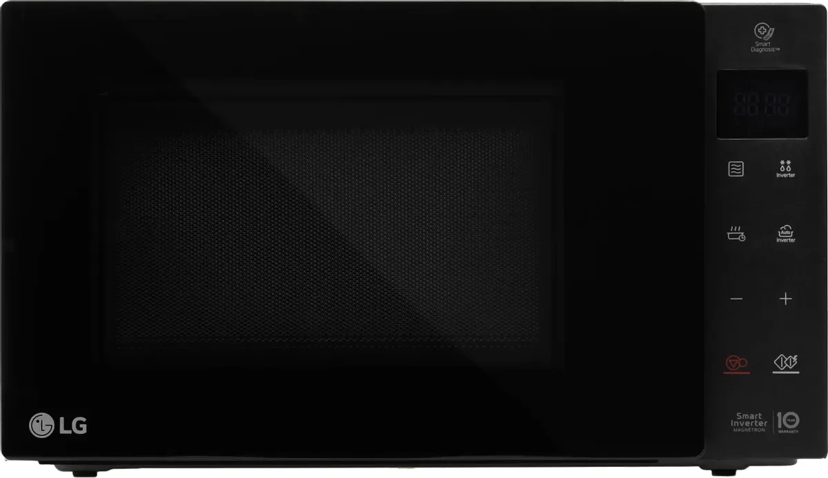 Микроволновая печь LG MW23R35GIB инвертор, черный, 23 л, 1000 Вт, переключатели - сенсор
