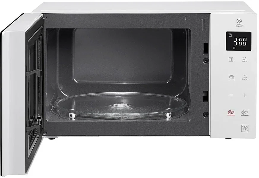 Микроволновая печь LG MW25R35GISW белый/черный, 25 л, 1000 Вт, переключатели - сенсор