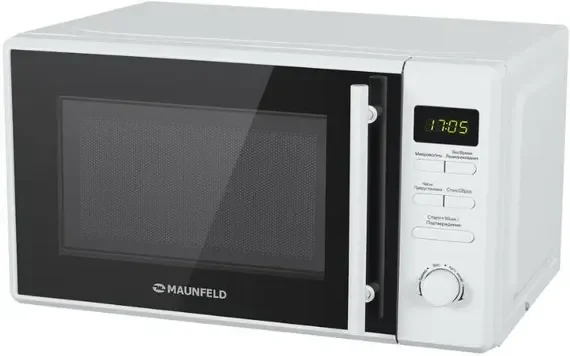 Микроволновая печь Maunfeld MFSMO.20.7TWH белый, 20 л, 700 Вт, переключатели - кнопки, поворотный механизм