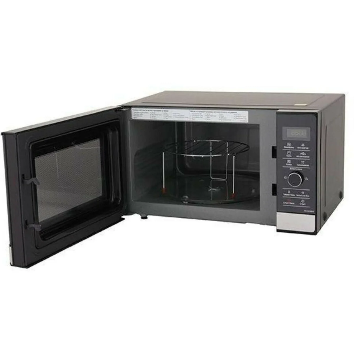 Микроволновая печь Panasonic NN-GD38HSZPE черный, 23 л, 1000 Вт, переключатели - сенсор, поворотный механизм