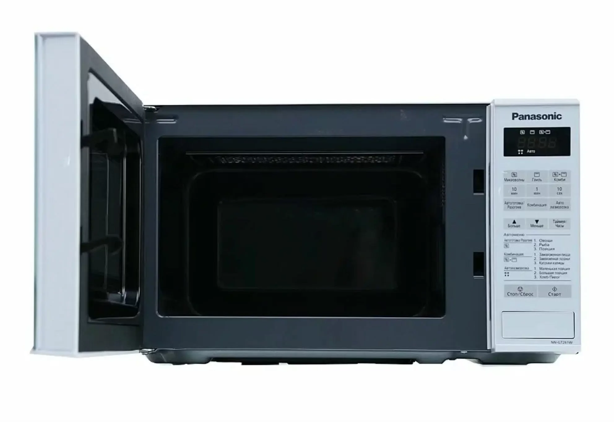 Микроволновая печь Panasonic NN-GT261WZPE белый, 20 л, 800 Вт, переключатели - сенсор