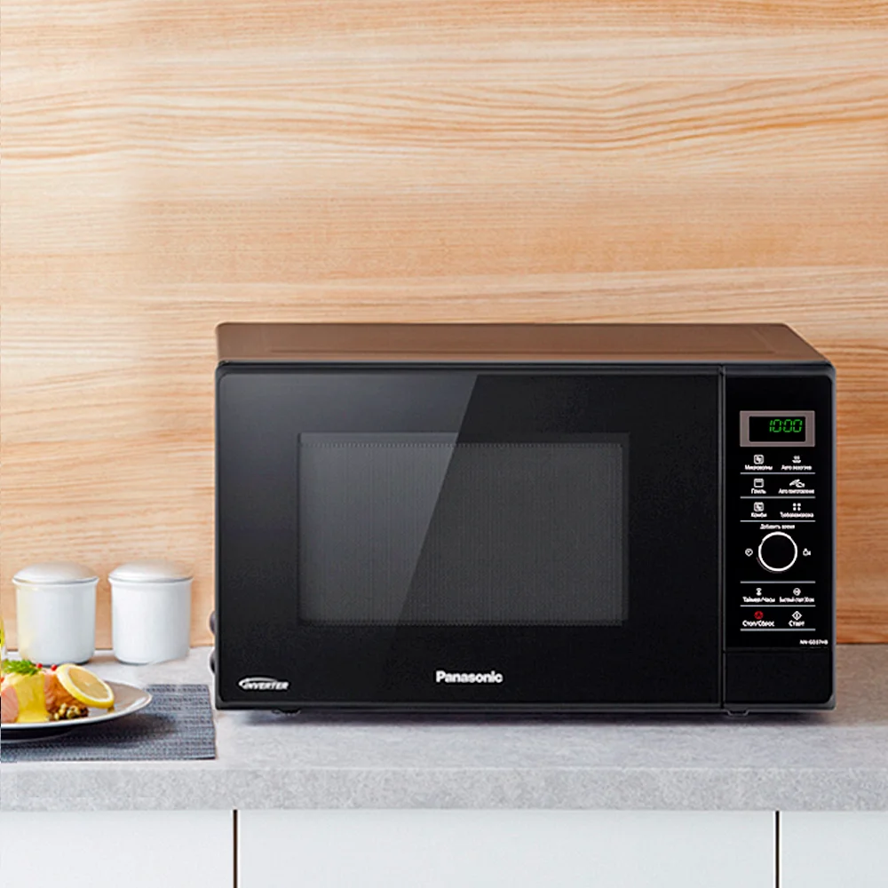 Микроволновая печь Panasonic NN-SD36HBZPE черный, 23 л, 1000 Вт, переключатели - сенсор, поворотный механизм