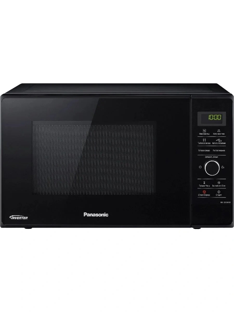 Микроволновая печь Panasonic NN-SD36HBZPE черный, 23 л, 1000 Вт, переключатели - сенсор, поворотный механизм