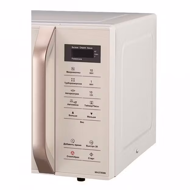 Микроволновая печь Panasonic NN-ST35MKZPE бежевый, 25 л, 800 Вт, переключатели - сенсор