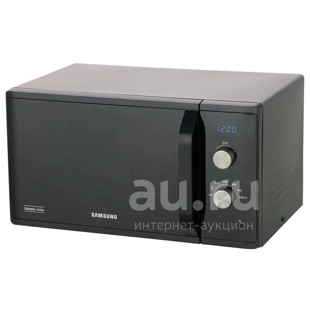 Микроволновая печь Samsung MS23K3614AK черный, 23 л, 800 Вт, переключатели - поворотный механизм