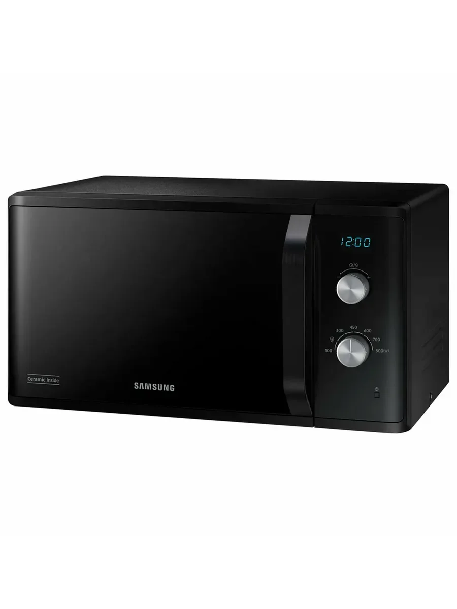 Микроволновая печь Samsung MS23K3614AK черный, 23 л, 800 Вт, переключатели - поворотный механизм