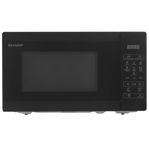 Микроволновая печь Sharp R-2800RK черный, 20 л, 800 Вт, переключатели - сенсор