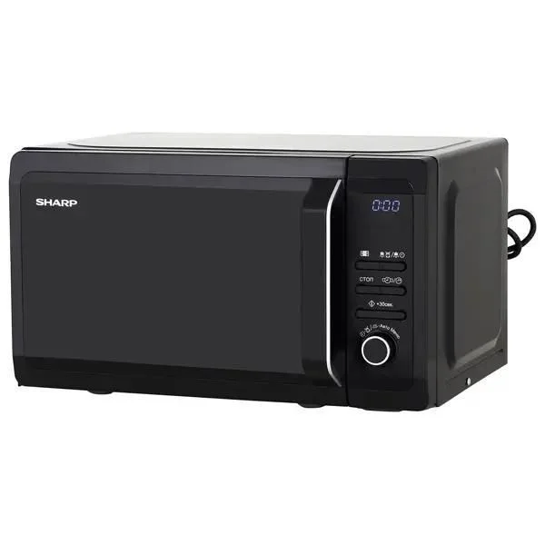 Микроволновая печь Sharp R2852RK черный/серебристый, 20 л, 800 Вт, переключатели - кнопки, поворотный механизм