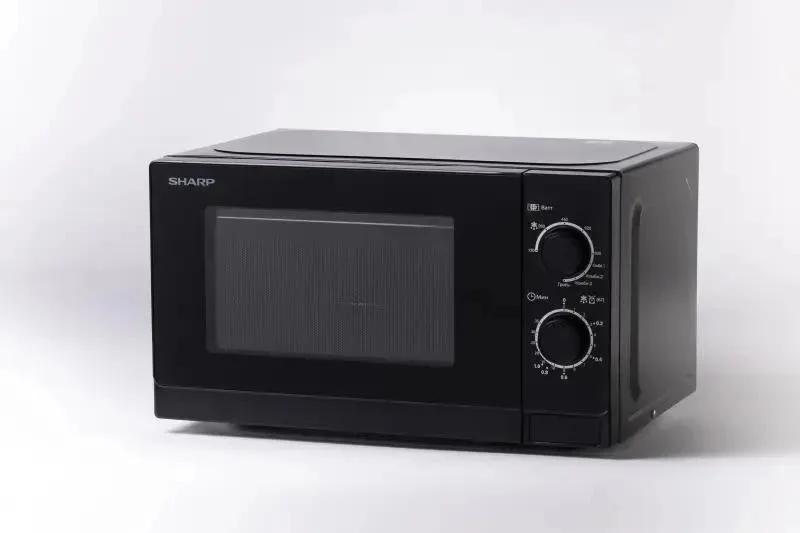 Микроволновая печь Sharp R-6000RK черный, 20 л, 800 Вт, переключатели - поворотный механизм