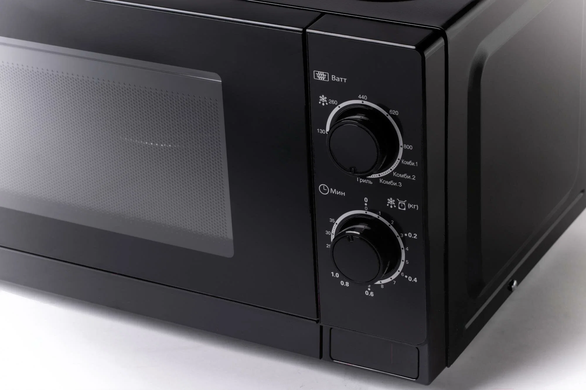Микроволновая печь Sharp R-6000RK черный, 20 л, 800 Вт, переключатели - поворотный механизм