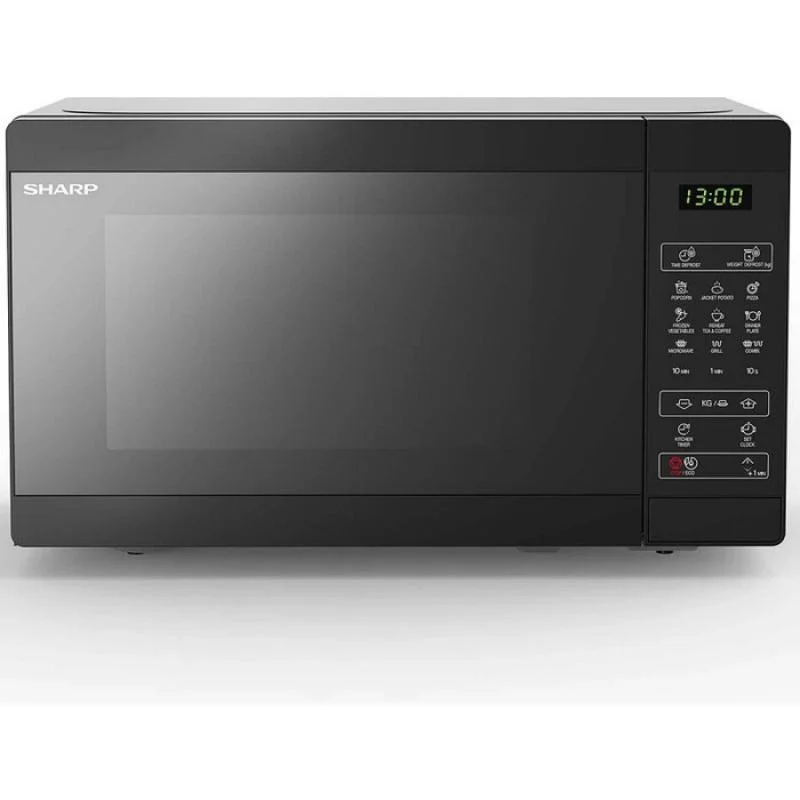 Микроволновая печь Sharp R-6800RK черный, 20 л, 800 Вт, переключатели - сенсор