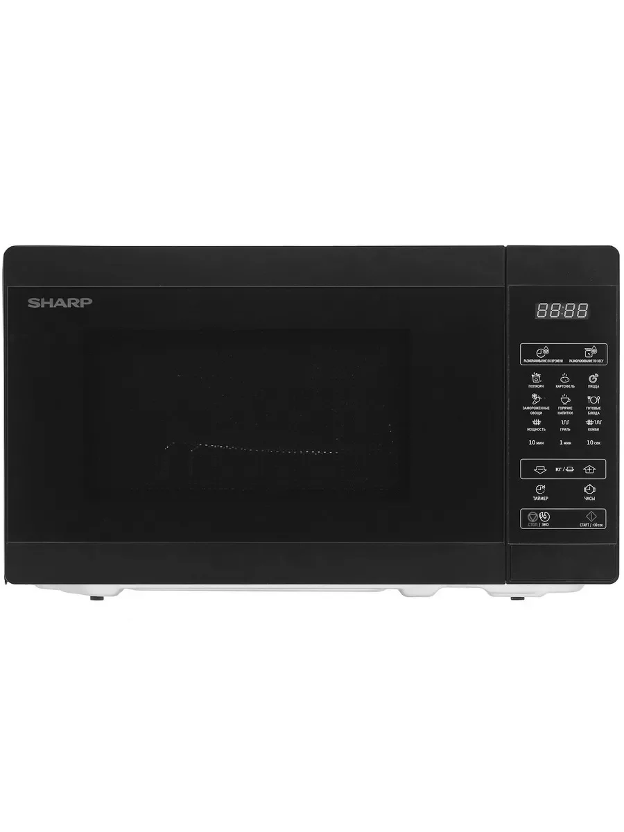 Микроволновая печь Sharp R-6800RK черный, 20 л, 800 Вт, переключатели - сенсор