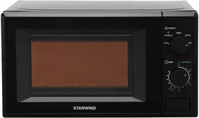 Микроволновая печь Starwind SWM5820 черный, 20 л, 700 Вт, переключатели - поворотный механизм