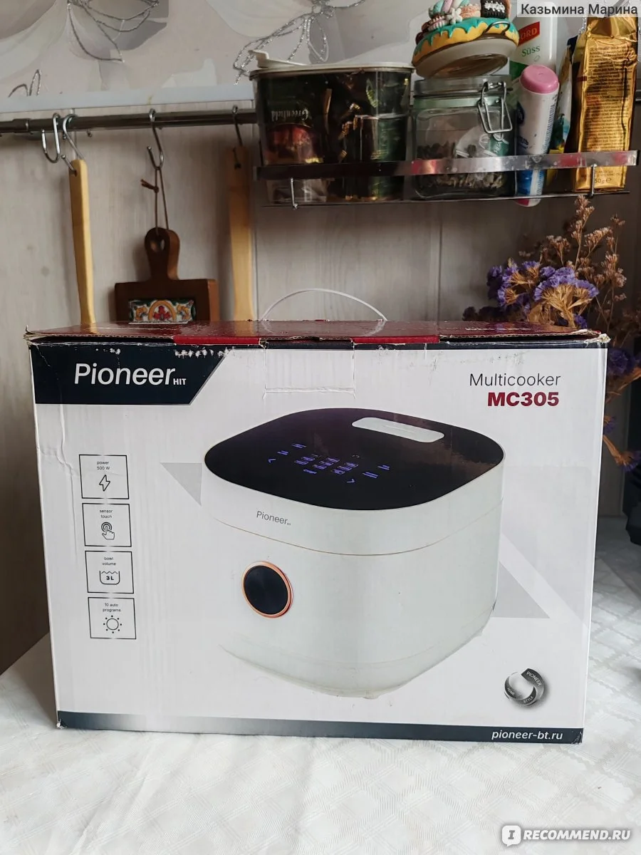 Мультиварки Pioneer MC305 500 Вт, Обьем 3л, сенсорный дисплей.