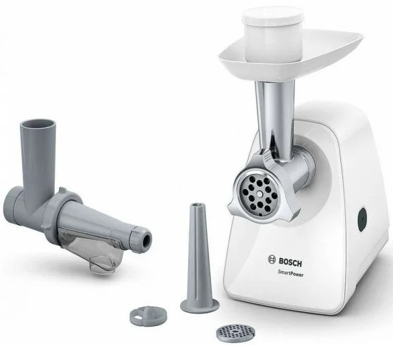 Мясорубка Bosch MFW2515W 1500Вт, 1,7кг/мин, шнековая