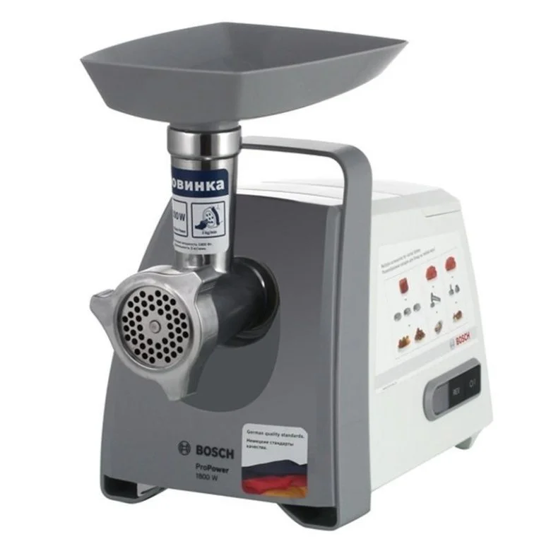 Мясорубка BOSCH MFW66020 (1800Вт, 6 насадок, 3 диска, 3кг произв.)