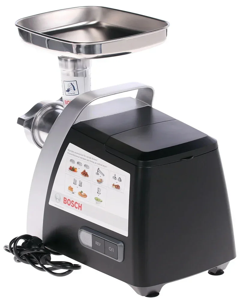 Мясорубка BOSCH MFW68640 (2200Вт, 8 насадок, 3 диска, произв.4,3кг/мин)