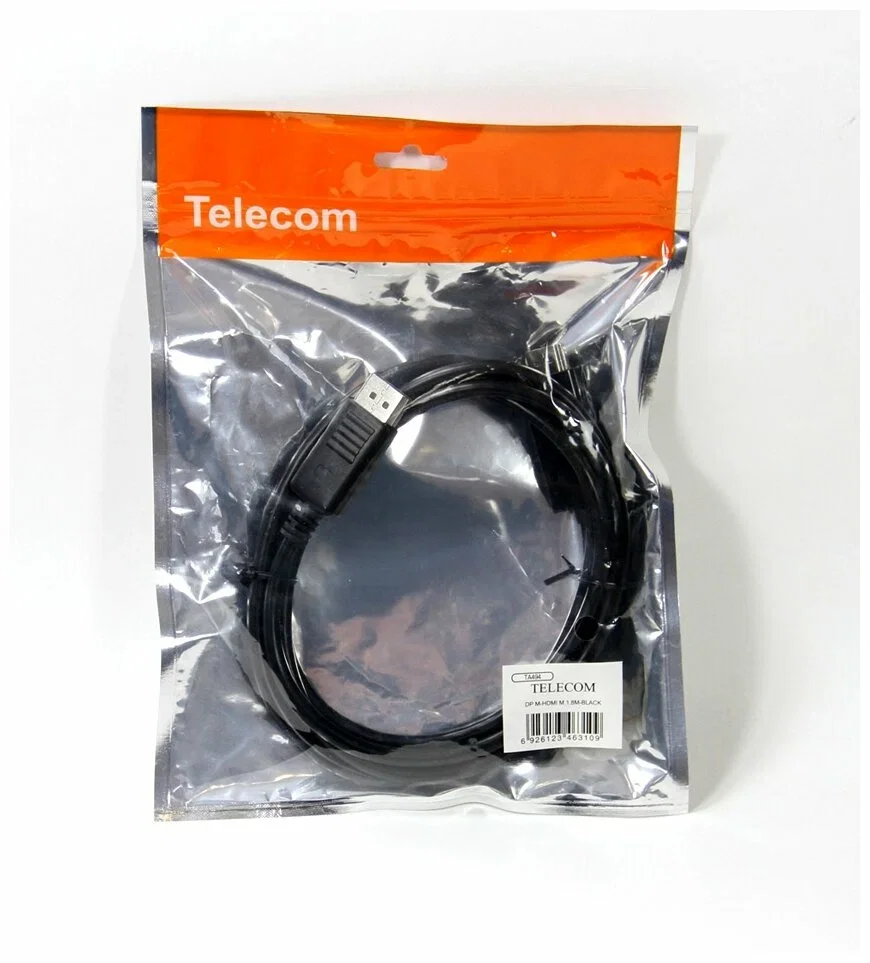 Кабель-переходник DisplayPort M-> HDMI M 1.8m Telecom [TA494)