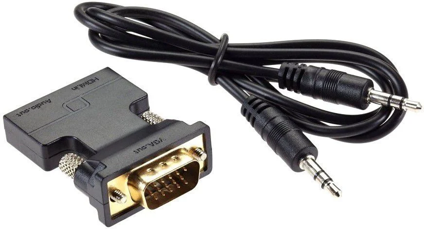 Переходник HDMI(F) --> VGA(M)+audio,1080*60Hz, VCOM <CA336A>