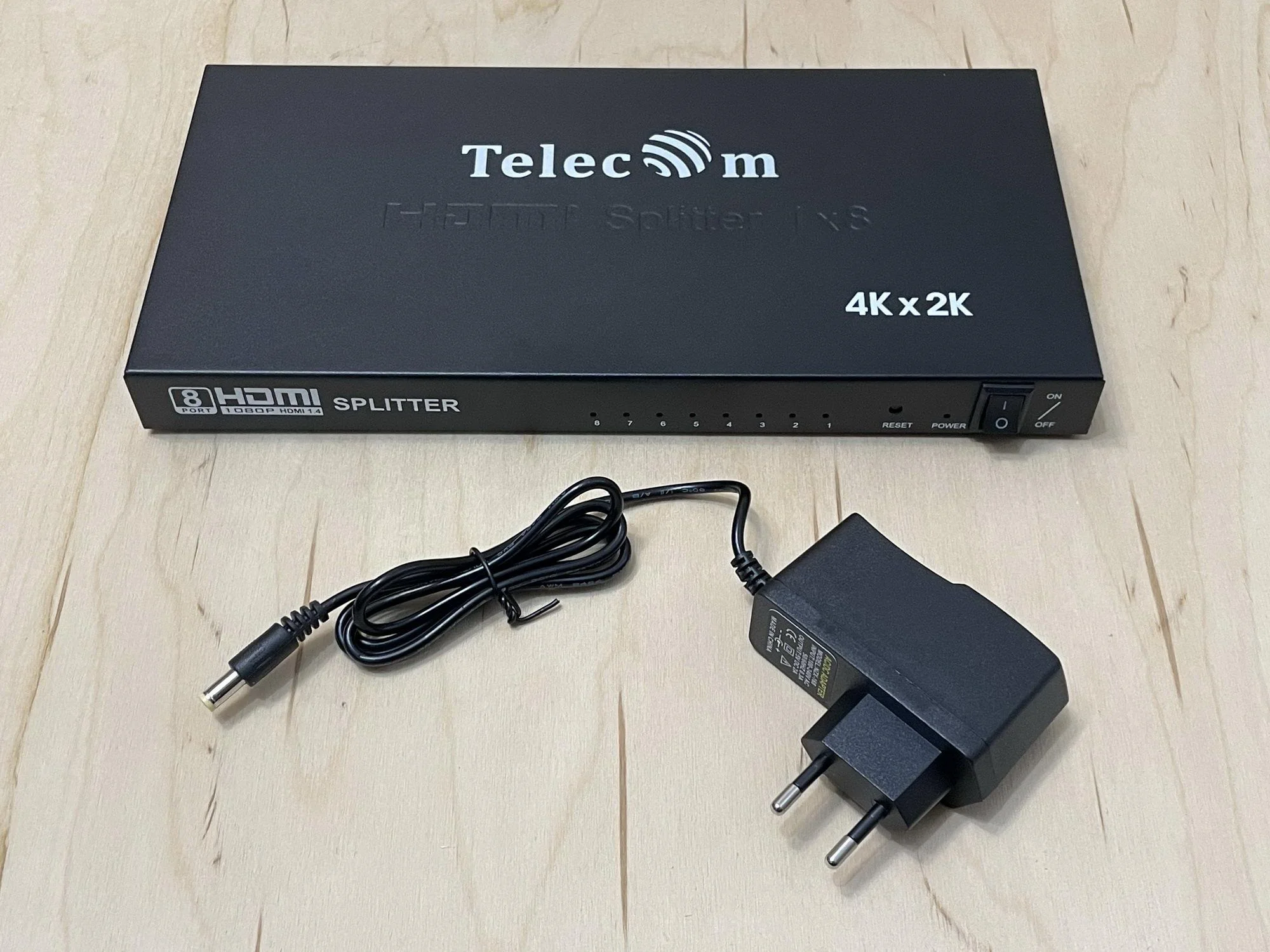Разветвитель HDMI 1=>8 4k@30 HZ Telecom.