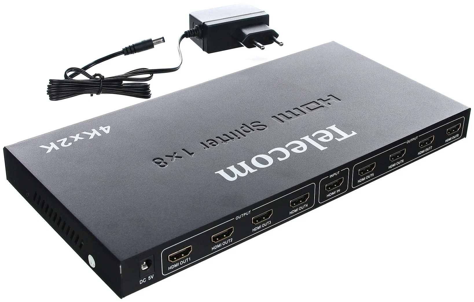Разветвитель HDMI 1=>8 4k@30 HZ Telecom.