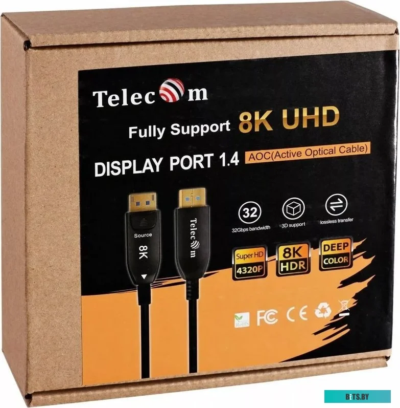 Активный оптический кабель Telecom DP1.4 8K@60Hz 10м <TCG2130-10M>