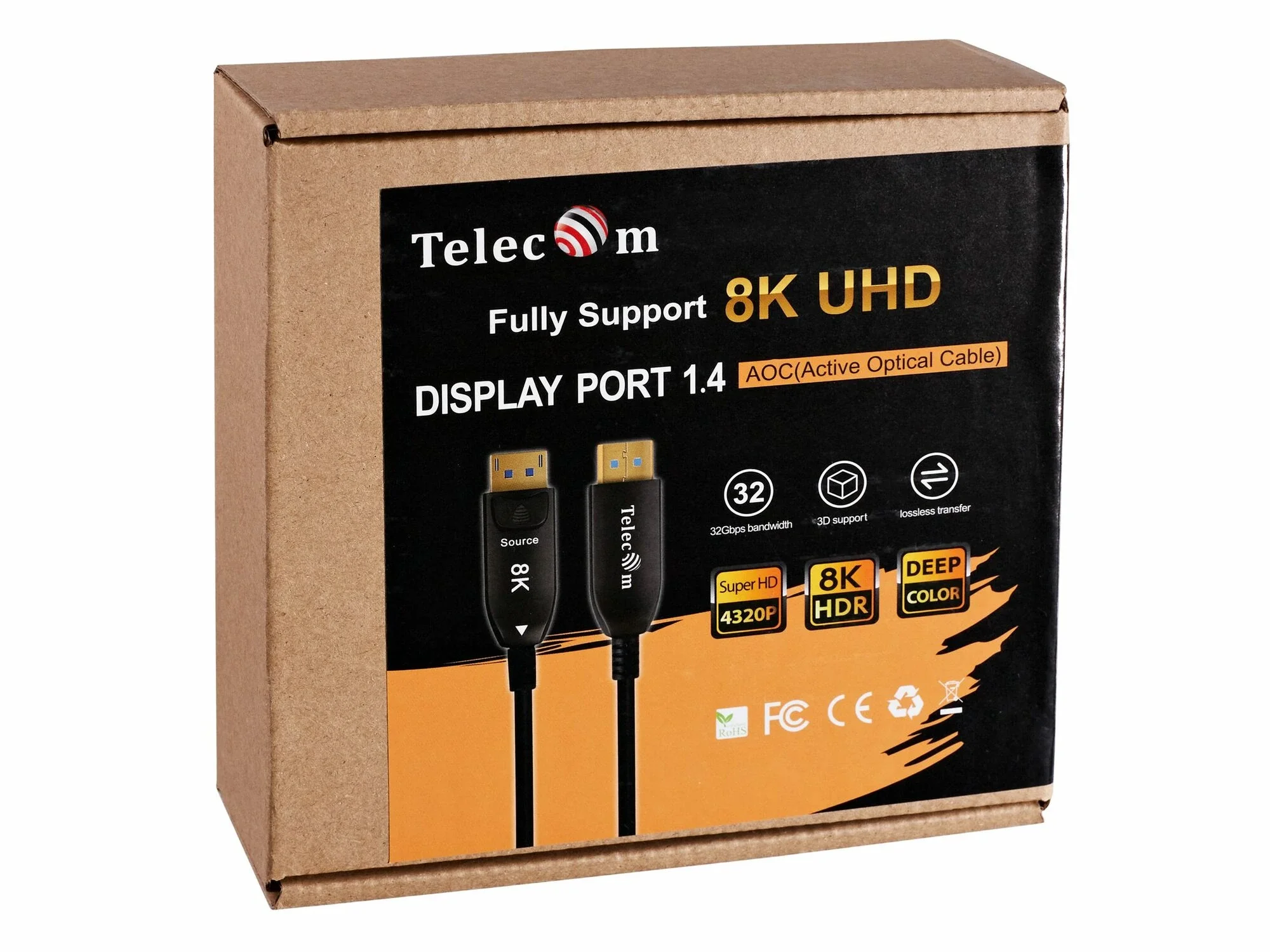 Активный оптический кабель Telecom DP1.4 8K@60Hz 20м <TCG2130-20M>