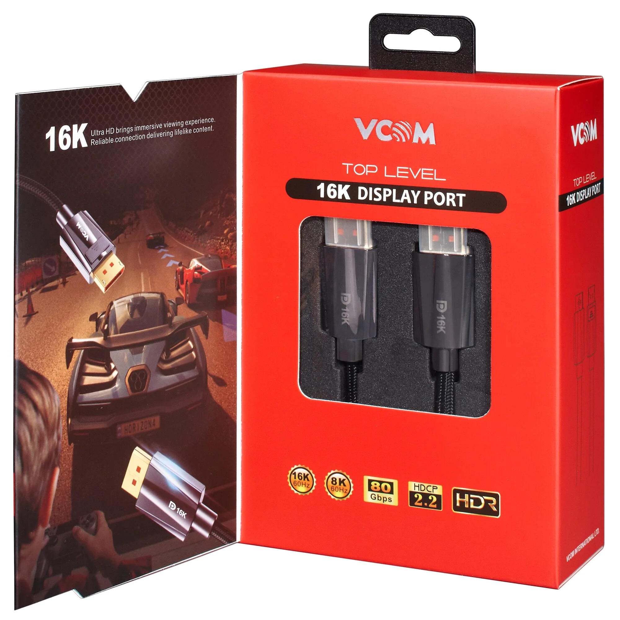Кабель соединительный DISPLAY PORT v2.1 80GBps, 8K@60Hz, 1.5m,медь, VCOM <CG655-1.5>
