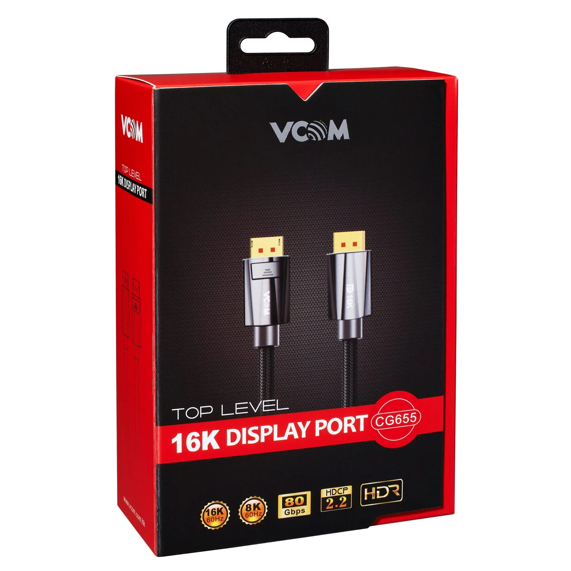Кабель соединительный DISPLAY PORT v2.1 80GBps, 8K@60Hz, 1.5m,медь, VCOM <CG655-1.5>