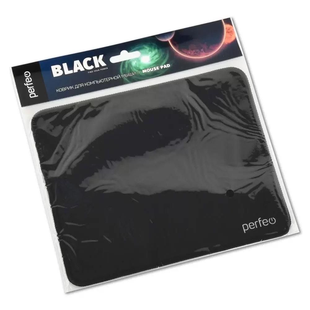 Коврик для компьютерной мыши PERFEO (PF_D0717) "Black" "Чёрный"