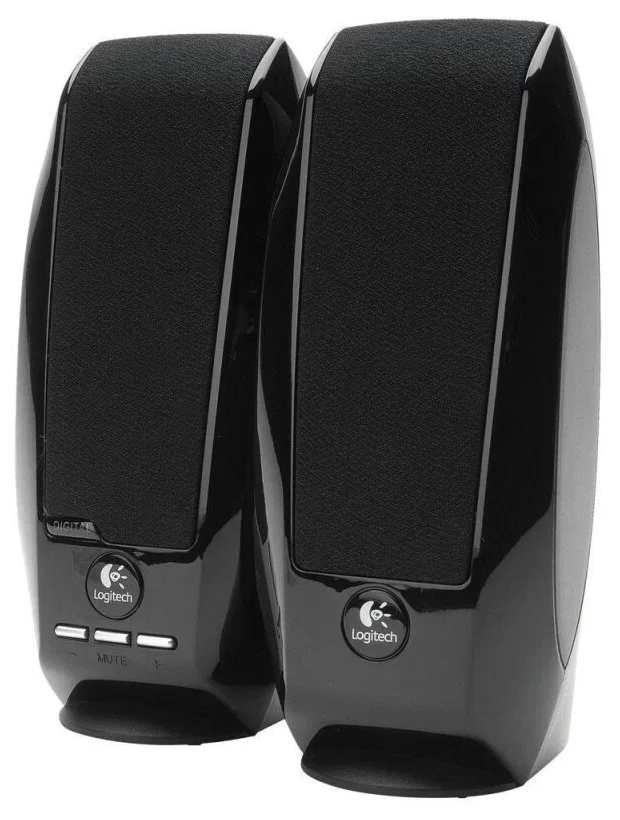 Logitech Акустическая 2.0 система S150, регуляторы на передней панели, USB, 1.2 метра, чёрный.