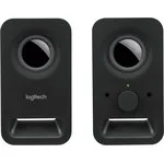 Logitech Акустическая 2.0 система Z150, 3 Вт, разъем для наушников, стерео-вход AUX INPUT, чёрный.