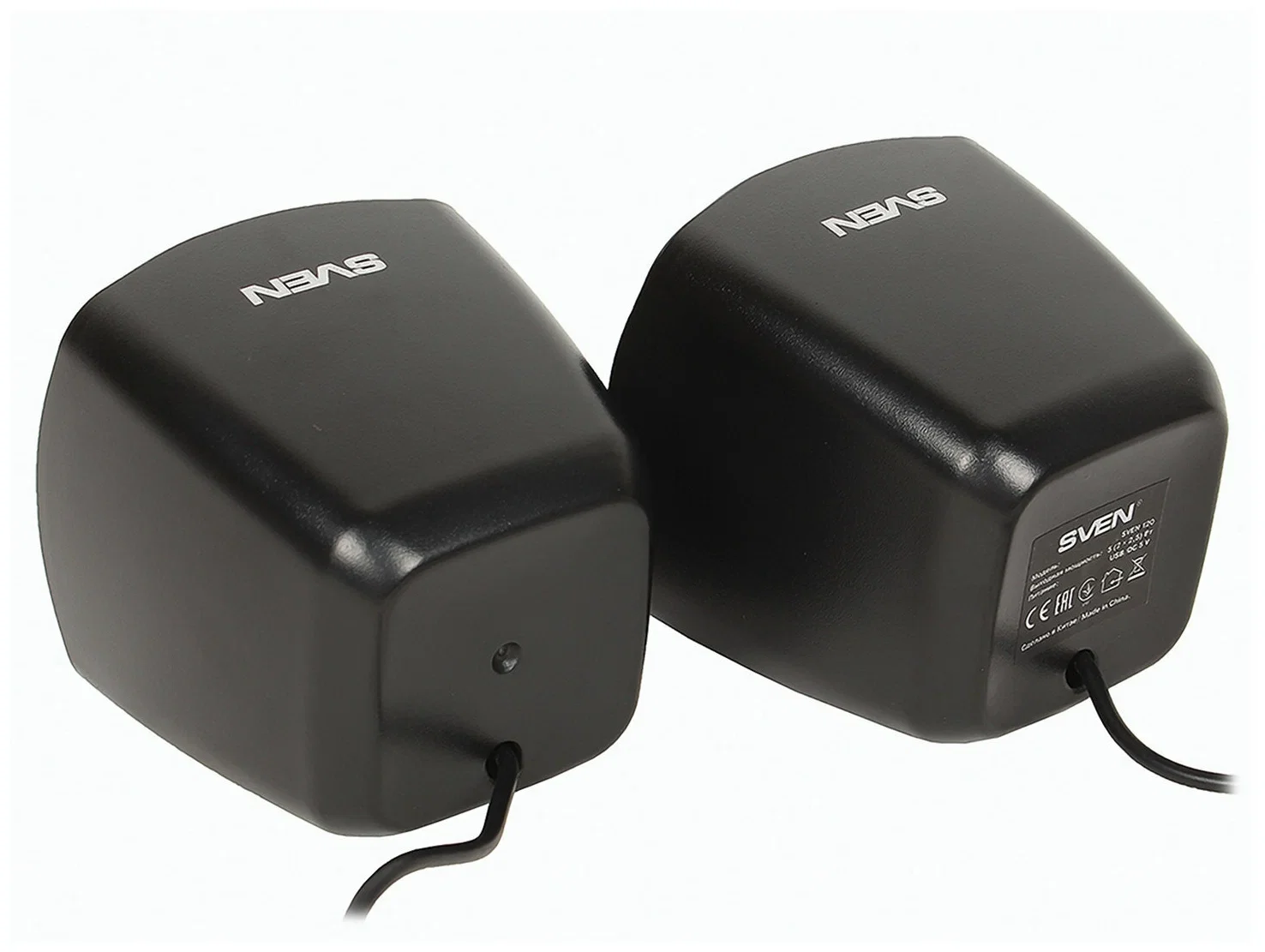 SVEN 120, чёрный, USB, акустическая система 2.0, мощность 2x2,5 Вт(RMS)