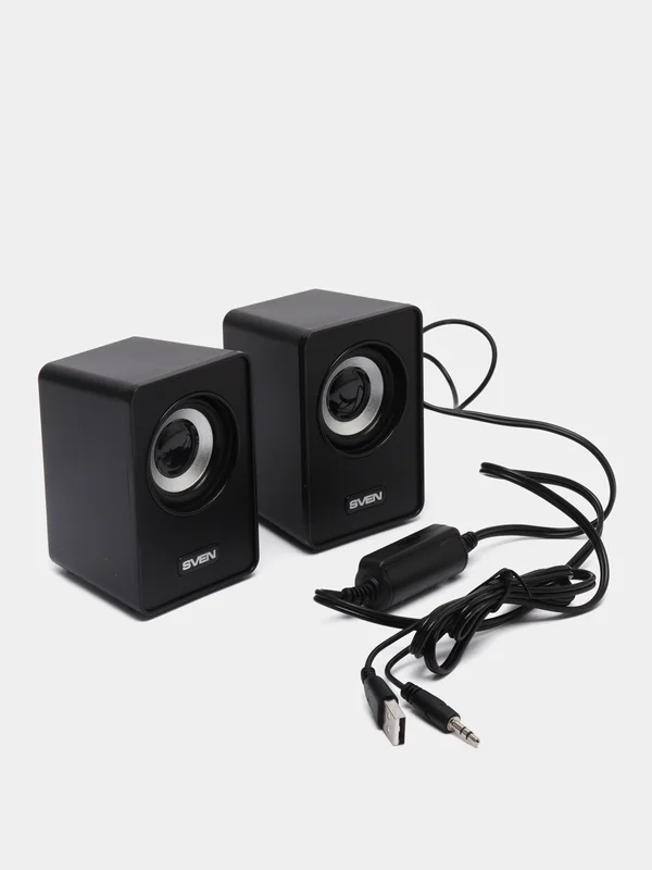 SVEN 135, чёрный, USB, акустическая система 2.0, мощность 2x3 Вт(RMS)