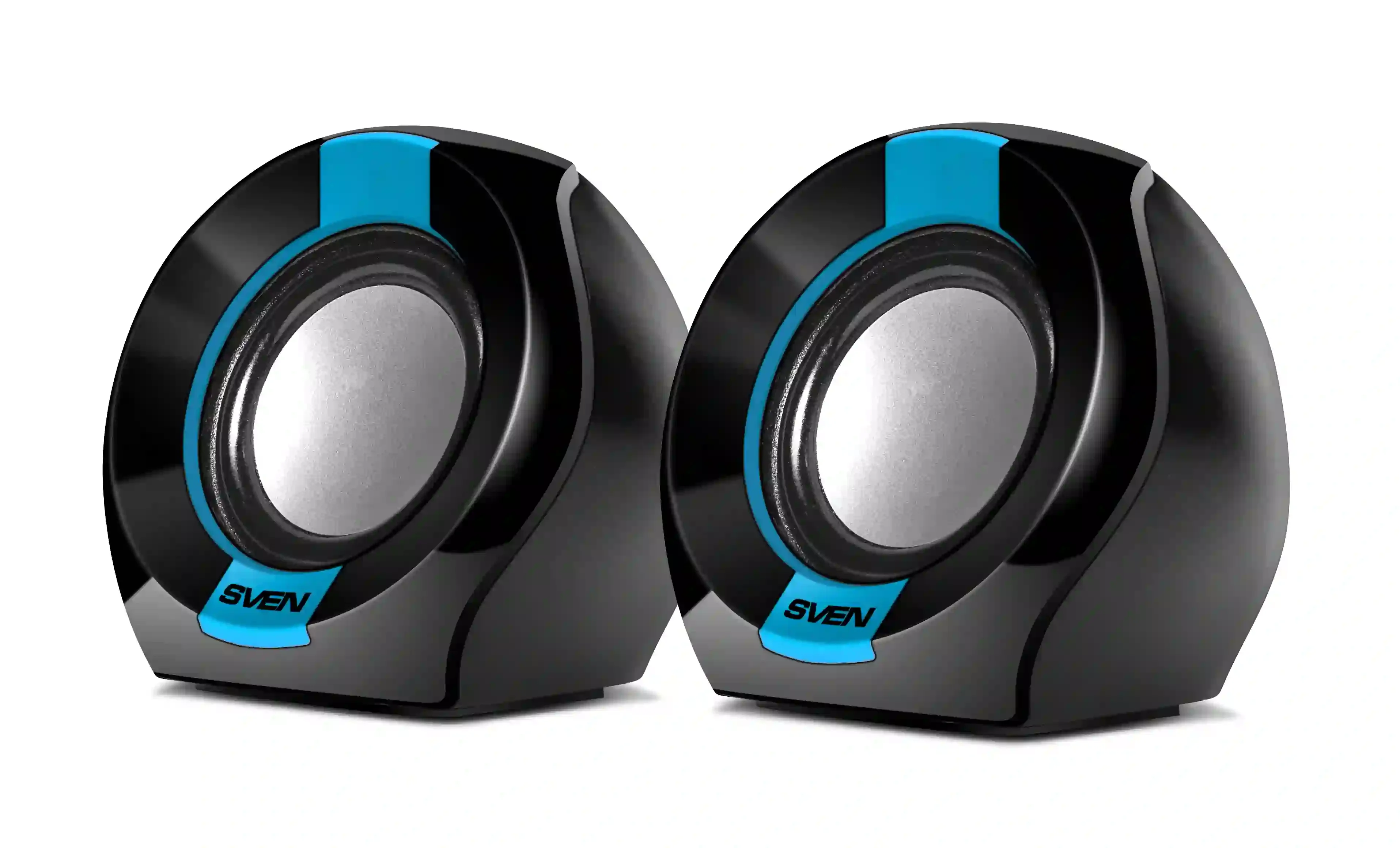 SVEN 150, чёрный-синий, USB, акустическая система 2.0, мощность 2x2,5 Вт(RMS)