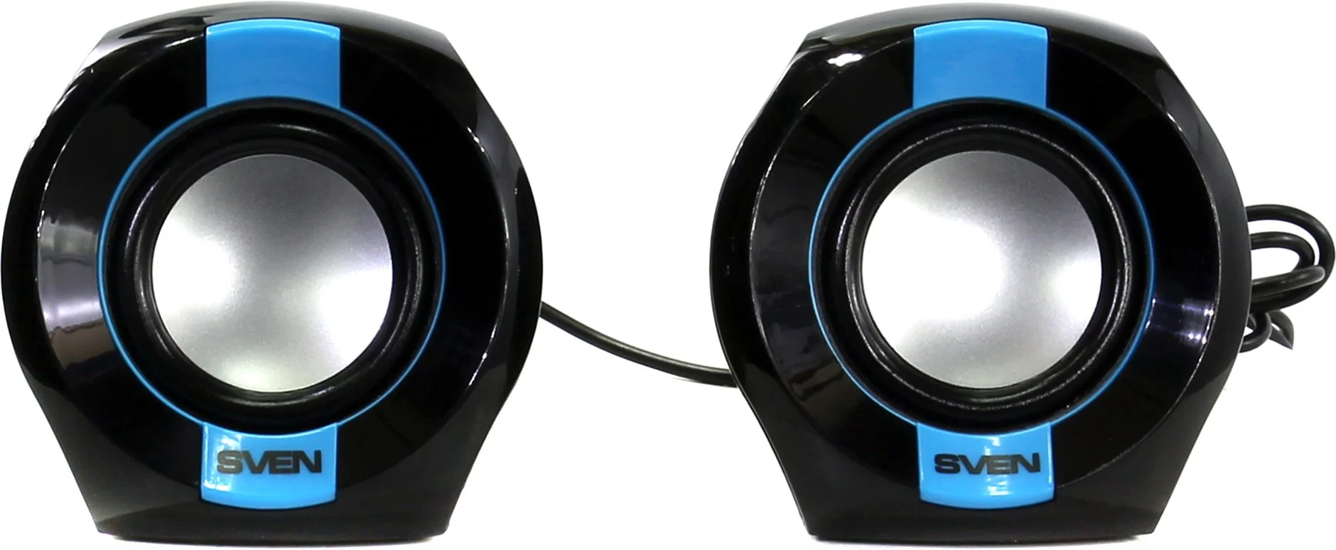 SVEN 150, чёрный-синий, USB, акустическая система 2.0, мощность 2x2,5 Вт(RMS)