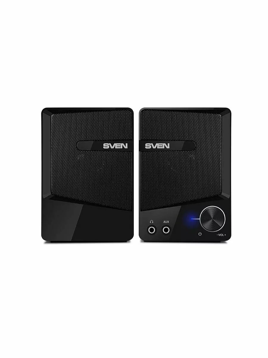SVEN 248, чёрный, USB, акустическая система 2.0, мощность 2x3 Вт(RMS)