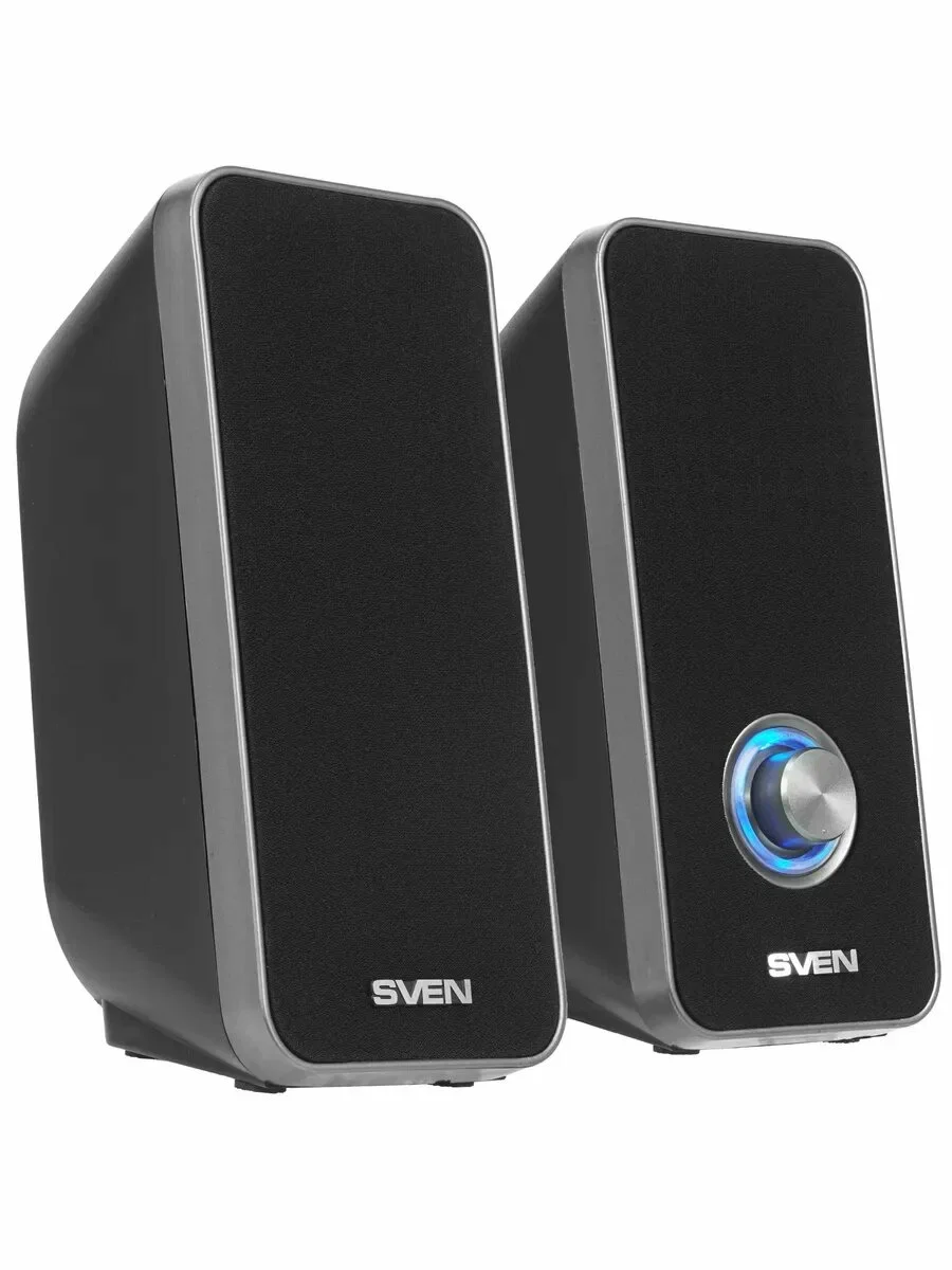 SVEN 325, чёрный, USB, акустическая система 2.0, мощность 2x3 Вт(RMS)